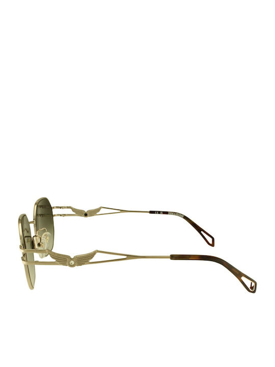 Zadig & Voltaire Unisex Sunglasses With Gold Frame And Gold Lens