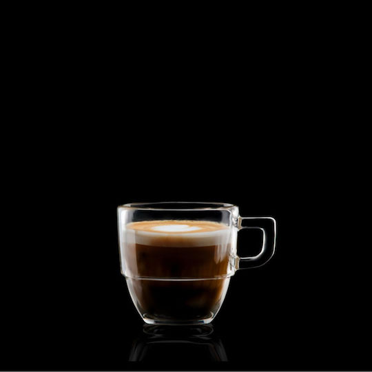 RCR RCR Set Gläserne Tassen Kaffee Braun 120ml 6 Stück