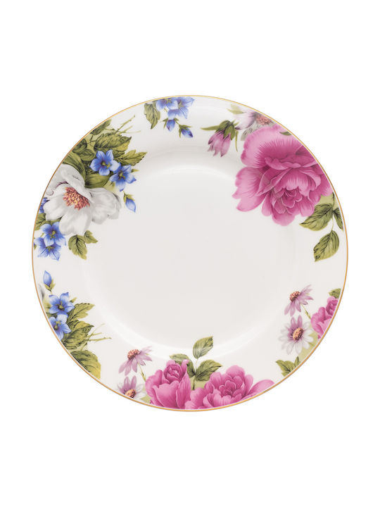 Beauty Home Art 7724 Πιάτο Ρηχό από Πορσελάνη Χρυσό με Διάμετρο 27cm 13τμχ