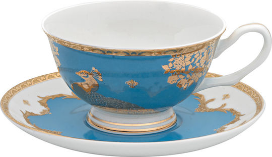 Beauty Home Art 7714 Син Сервиз За Чай От Порцелан 1250ml 13 Части