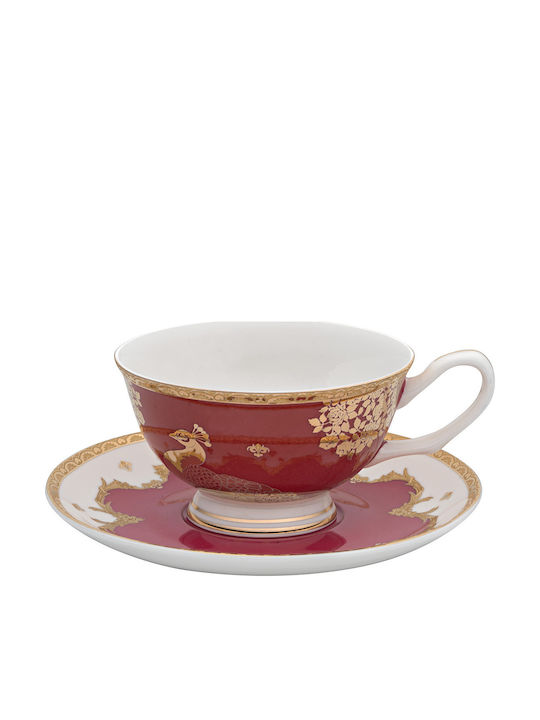 Beauty Home Art 7712 Σετ Τσαγιού από Πορσελάνη Χρυσή 1250ml 13τμχ