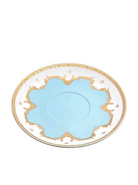 Beauty Home Art 7713 Σετ Τσαγιού από Πορσελάνη Τιρκουάζ 1250ml 13τμχ