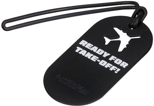 American Tourister Luggage Label Black