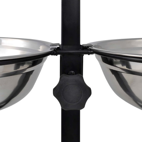 vidaXL Stainless Steel Dog Food Bowl 4.1L 10cm