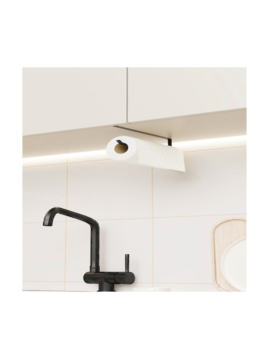 Femmit Metallic Hanging Paper Towel Holder Black 25×6 Cm