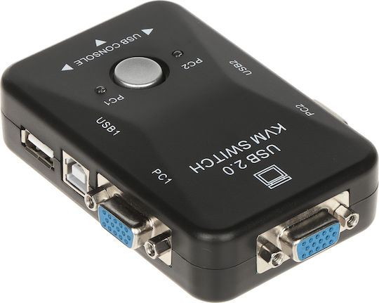 Switch Pavonik Switch Kvm Vga 2x1 Switch 3xusb Hub Box