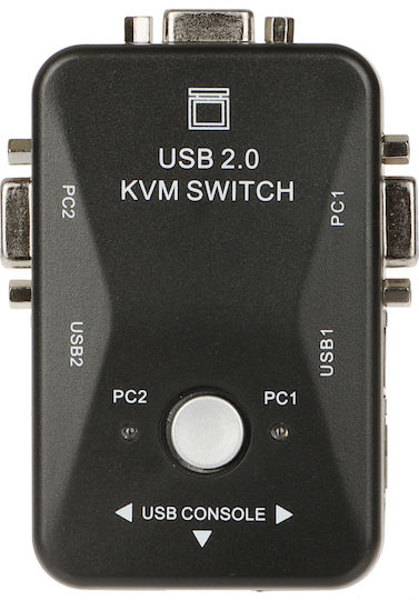 Switch Pavonik Switch Kvm Vga 2x1 Switch 3xusb Hub Box