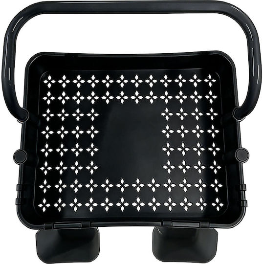 Relaxdays Metal Kitchen Trolley Black 87x43x38cm