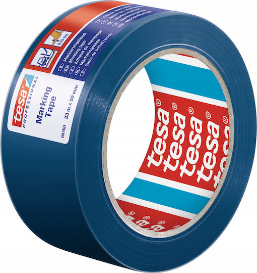 Tesa 60760 Ταινία Σήμανσης από Πλαστικό σε Μπλε Χρώμα Μήκους 33μ.