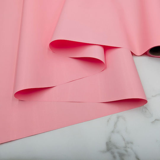 Scented Floral Foil Satin Aroma Light Pink Roll 50cm X 9m