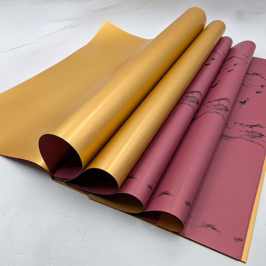 Floral Foil Stone&shine Victorian Pink 56x56 Cm Sheets 20 Pcs