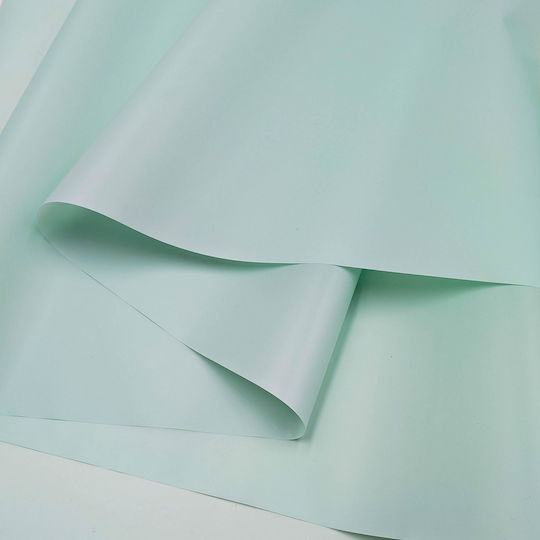 Floral Matte Foil "matte 90's" Pastel Green Roll 58cm X 20m