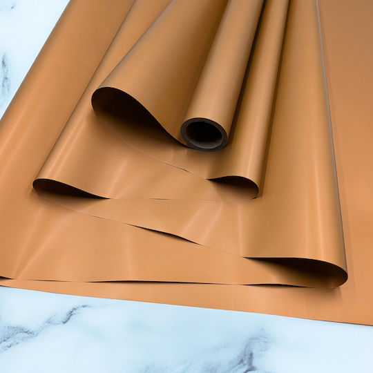 Florale Folie Eleganter Brauner Roll 58cm x 10m