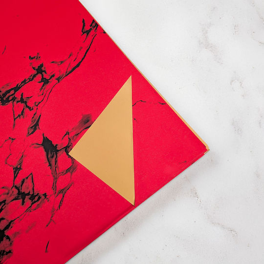 Floral Foil Stone&shine Red Sheets 56x56 Cm 20 Pcs