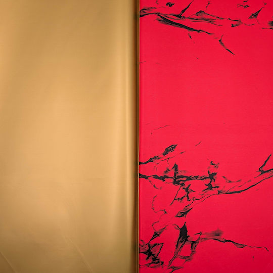 Floral Foil Stone&shine Red Sheets 56x56 Cm 20 Pcs