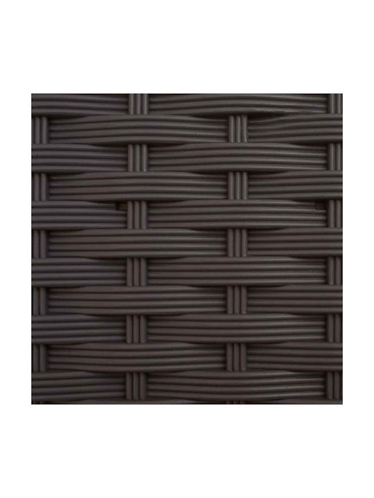 vidaXL Kunststoff Blumenkasten Braun 122,5x40x127cm