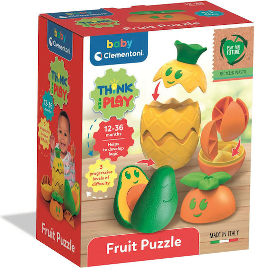 Baby Clementoni Игра За Подреждане Fruit Puzzle За 12+ Месеца