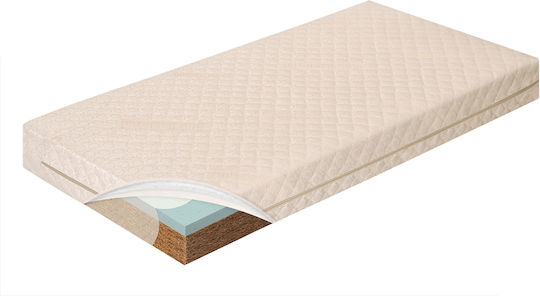 Greco Strom Baby- und Kinder-Matratze Theseas mit Memory-Schaum & Kokosfaser 101x110cm Greco Strom Baby- und Kinder-Matratze Theseas mit Memory-Schaum & Kokosfaser 101x110cm