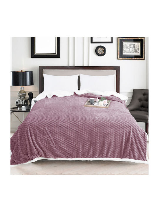 To megalo pazari Sherpa Single Blanket 160x240cm Rotten Apple