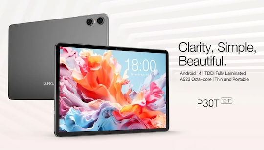 Teclast P30T 10.1" Tablet (4GB/128GB) Γκρι