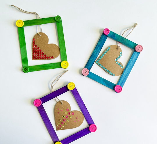 dpCraft Nähknopf Gelbes Aus Holz 3x3cm 30Stücke