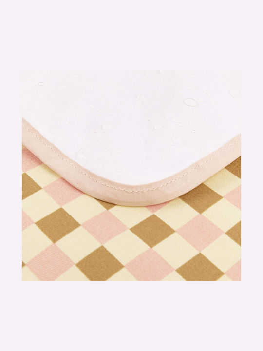Nobodinoz Portable Changing Pad Yellow Pink Mosaic 50x70cm