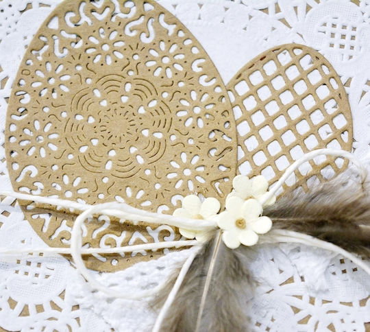 White Decorative Paper Flowers 1cm 60pcs