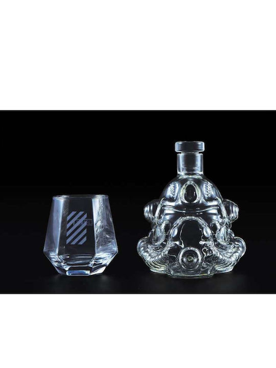Ukonic Liqueur Serving Decanter with Stopper and Glasses 5 Pieces