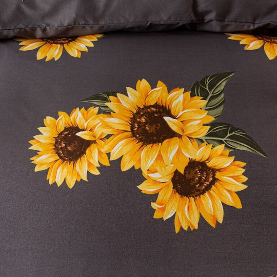 Cotton Market Подредба 160x200см Слънчогледи