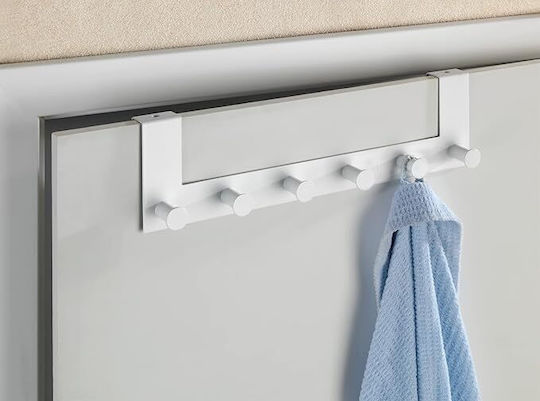 Wenko Κρεμάστρα Πόρτας 6 Θέσεων Μεταλλική 39x11x7.5εκ.