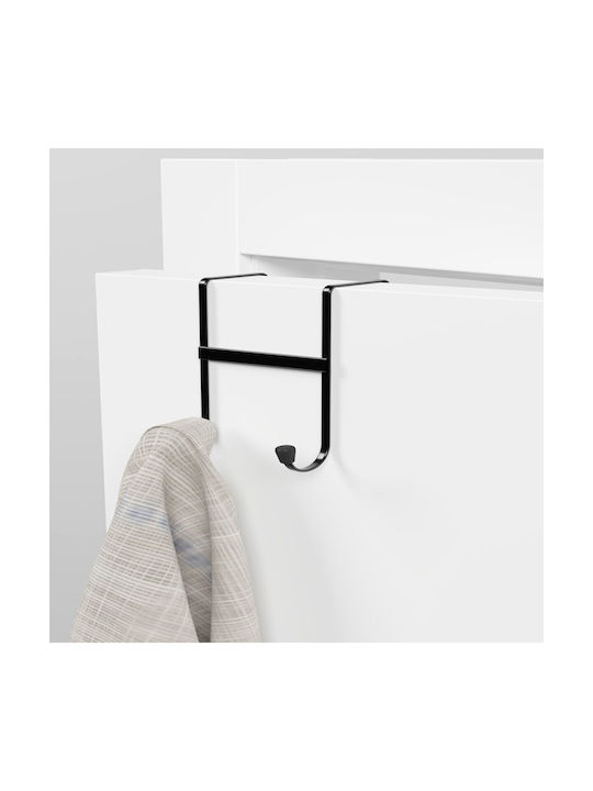 Femmit Set 2 Agățătoare Metalice Pentru Uși Negre 13x8cm