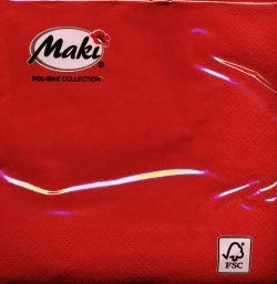 3-ply Napkins 20 Pcs Red Red