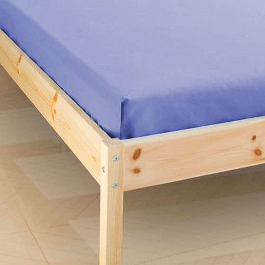 KZ Bettlaken für Einzelbett 160x200cm Blau