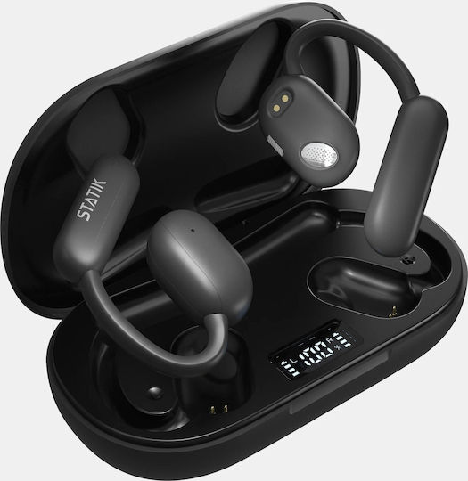 Statik Aktive Earbuds Bluetooth Handsfree Headphones with Sweat Resistance and Charging Case Black