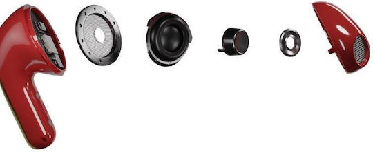 HiFuture In-ear Bluetooth Handsfree Ακουστικά Κόκκινα
