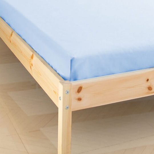 KZ Single Bed Sheet 160x200cm Blue