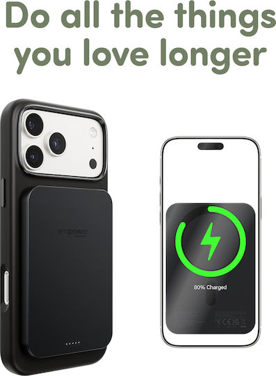 PanzerGlass Empower MagSafe 5000mAh 15W with USB-C Port Black