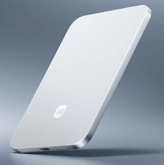 Xiaomi UltraThin Magnetic MagSafe Power Bank 5000mAh 15W με Θύρα USB-C Ασημί