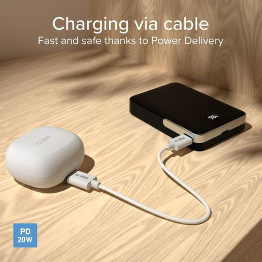 SBS MagSafe Външна Батерия 5000mAh 20W с USB-C Изходен Порт Черна