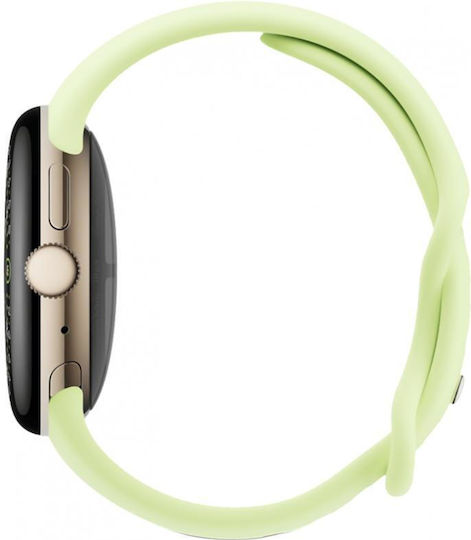 Google Pixel Watch 4 Aluminium 41mm with Heart Rate Monitor (Champagne Gold Aluminium Case/Lemongrass Active Band)