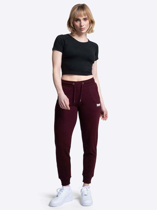 Παντελόνι Φόρμας με Λάστιχο Oxblood/chalk