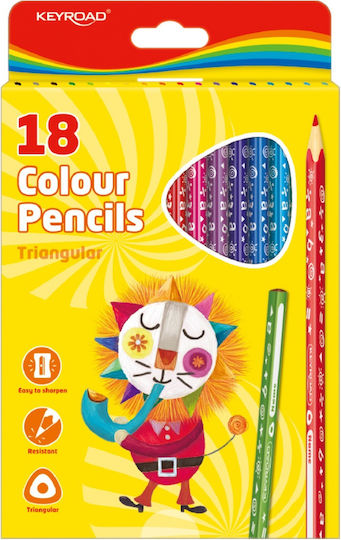 Keyroad Triangular Pencils 18 Pcs Kr971275