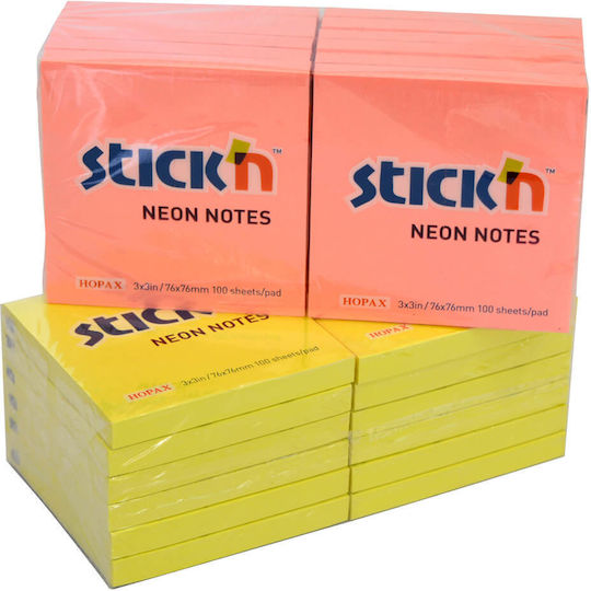 Neon Notizblöcke Aufkleber