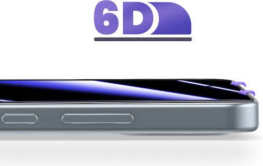 Avizar Screen Protector Oppo A6 Pro In 6d 9h 0.3mm Tempered Glass Transparent