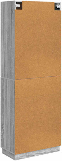 Grey Sonoma Bookcases (2 Pieces) 66x34.5x87 cm