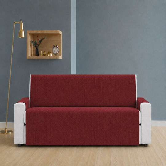 Pucioasa Elastische Abdeckung Für Zweisitziges Sofa Burgundisch
