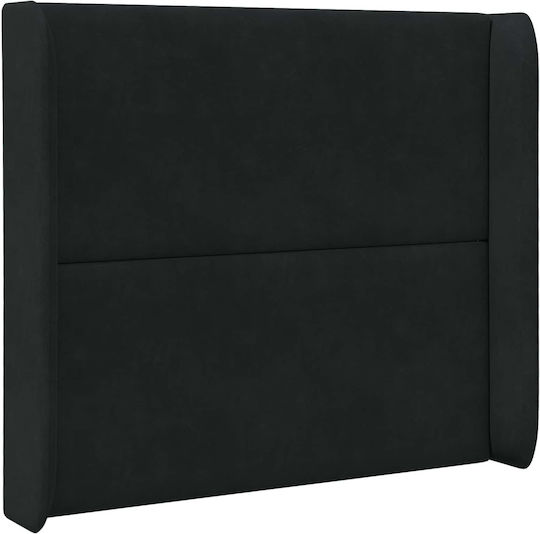 vidaXL Bed Headboard Fabric Black 80cm