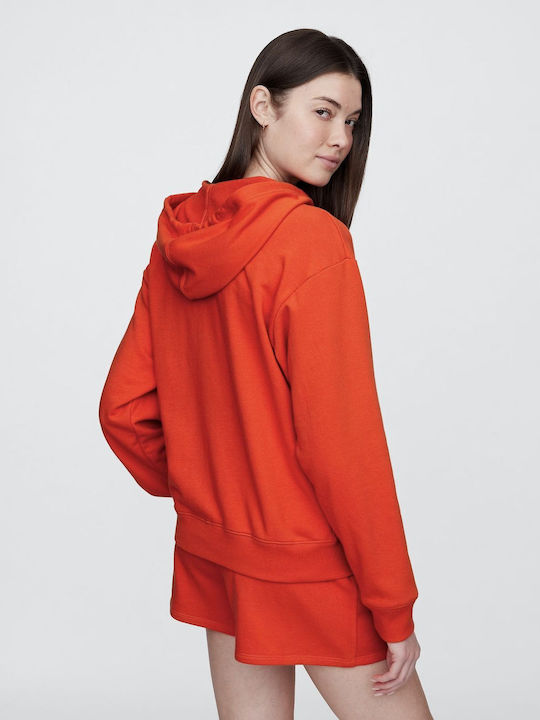 Women's Hooded Sweatshirt Orange