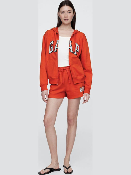 Women's Hooded Sweatshirt Orange
