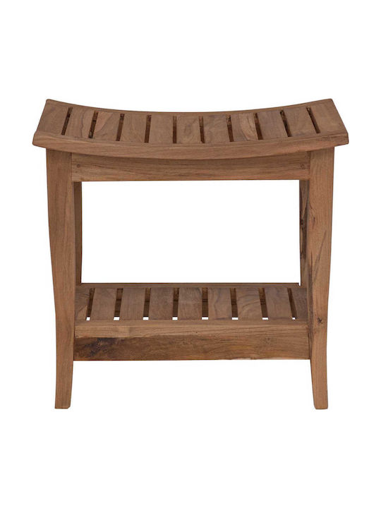 vidaXL Επιδαπέδια Ραφιέρα Μπάνιου Ξύλινη 50x35x45cm Καφέ